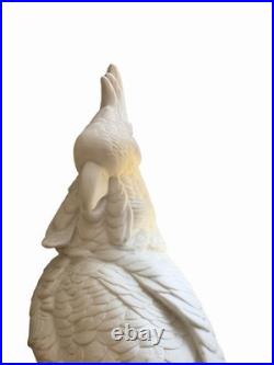 Large Royal Dux Czech Porcelain Parrot Cockatoo Bird Figurine 15