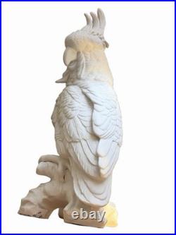 Large Royal Dux Czech Porcelain Parrot Cockatoo Bird Figurine 15