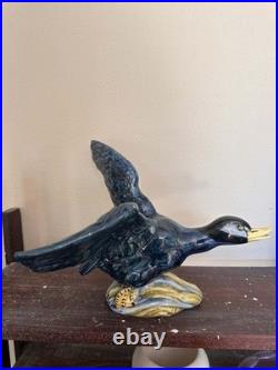 Large Stangle Bird Pottery Flying Mallard Duck Bird 3443 Ceramic Figurine