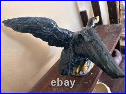 Large Stangle Bird Pottery Flying Mallard Duck Bird 3443 Ceramic Figurine