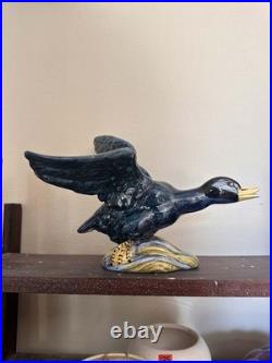Large Stangle Bird Pottery Flying Mallard Duck Bird 3443 Ceramic Figurine