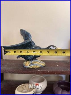 Large Stangle Bird Pottery Flying Mallard Duck Bird 3443 Ceramic Figurine