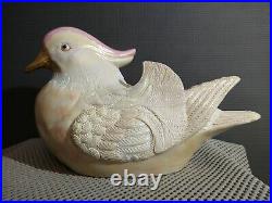 Large Vintage Japanese Porcelain Kutani Bird Figurine Statue Sculpture