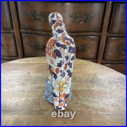 Large signed Chinese Porcelain hand painted Imari Parrot 7