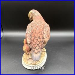 Lefton Andrea Bobwhite Quail Porcelain Bird Figurine with Chick