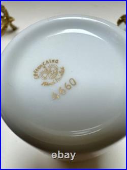Lefton China White & Gold Bird Bath Hollywood Regency- Soap & Toothbrush Dish