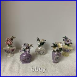Lena Liu Essence Of Spring Humming Bird And Flowers Collection Of 5. 6 X 3.5