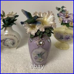 Lena Liu Essence Of Spring Humming Bird And Flowers Collection Of 5. 6 X 3.5
