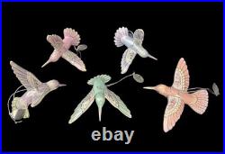 Lena Liu's Hummingbird Precious Jewels Blooming Lily Bradford Editions Set of 5