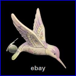 Lena Liu's Hummingbird Precious Jewels Blooming Lily Bradford Editions Set of 5