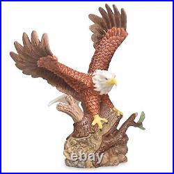 Lenox American Bald Eagle Bird Figurine Porcelain Wings Spread RARE NEW