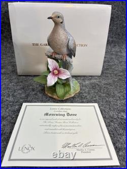 Lenox Mourning Dove Fine Porcelain Garden Bird Collection 1999 Retired Box COA