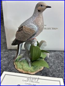 Lenox Mourning Dove Fine Porcelain Garden Bird Collection 1999 Retired Box COA