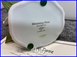 Lenox Mourning Dove Fine Porcelain Garden Bird Collection 1999 Retired Box COA