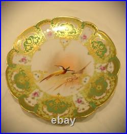 Limoges Bird plates set of 10