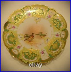Limoges Bird plates set of 10