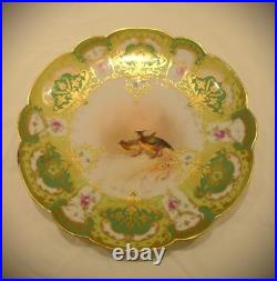 Limoges Bird plates set of 10