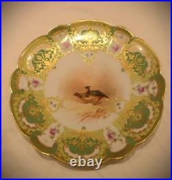 Limoges Bird plates set of 10