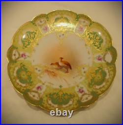Limoges Bird plates set of 10
