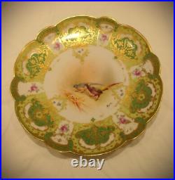 Limoges Bird plates set of 10