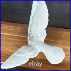 Lladró Porcelain Hand-Painted Bird Figurine Floral Base Glossy 1988 #5319