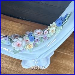 Lladró Porcelain Hand-Painted Bird Figurine Floral Base Glossy 1988 #5319