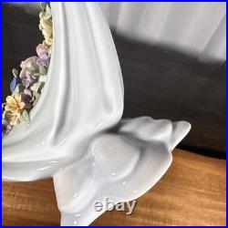 Lladró Porcelain Hand-Painted Bird Figurine Floral Base Glossy 1988 #5319