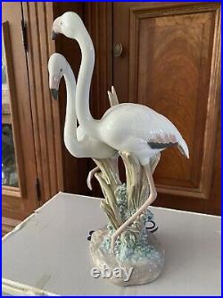 Lladro The Flamingos Porcelain Figurine, 6641 Statue With Original Box