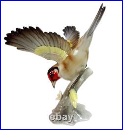 Lorenz Hutschenreuther EUROPEAN GOLDFINCH Bird FIGURINE German Porcelain GRANGET Lorenz Hutschenreuther EUROPEAN GOLDFINCH Bird FIGURINE German Porcelain GRANGET