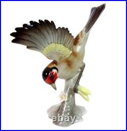 Lorenz Hutschenreuther EUROPEAN GOLDFINCH Bird FIGURINE German Porcelain GRANGET