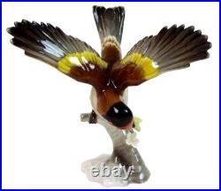 Lorenz Hutschenreuther EUROPEAN GOLDFINCH Bird FIGURINE German Porcelain GRANGET