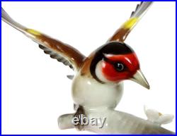 Lorenz Hutschenreuther EUROPEAN GOLDFINCH Bird FIGURINE German Porcelain GRANGET