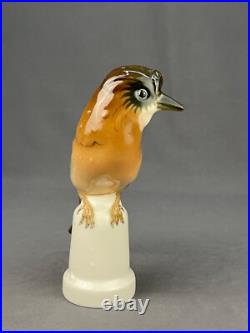 Lorenz Hutschenreuther Porcelain 8 1/4 Eurasian Jay Bird Figurine Germany MINT