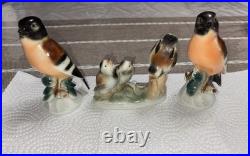 Lot Of 3 Wagner Apel Porcelain Birds