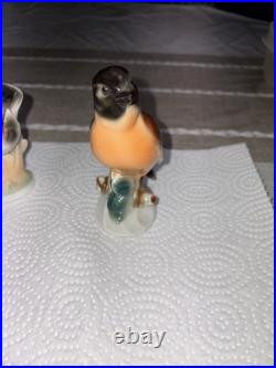 Lot Of 3 Wagner Apel Porcelain Birds