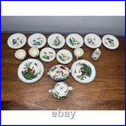 Lot of 16 Wedgwood Etruria England Porcelain Bird Pheasant Tea Set Cups Dishes Lot of 16 Wedgwood Etruria England Porcelain Bird Pheasant Tea Set Cups Dishes