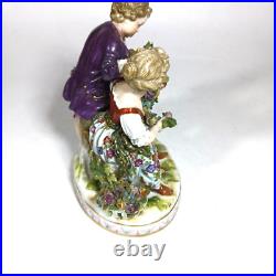Ludwigsburg Figurine Courting Couple with Bird cage Birds Carl Thieme Birdcage