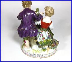 Ludwigsburg Figurine Courting Couple with Bird cage Birds Carl Thieme Birdcage