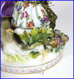 Ludwigsburg Figurine Courting Couple with Bird cage Birds Carl Thieme Birdcage