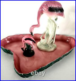 MCM Will George & Leftons 3 piece Flamingo Pair & Pond