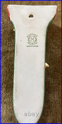 M Noritake small wall pocket-flowers and bees-shiny green/gold bees