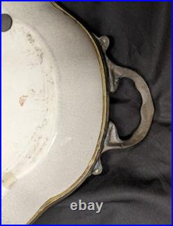 Mark Roberts Birds And Flowers Ceramic And Bronze Tray / Platter 15x9