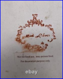 Mark Roberts Birds And Flowers Ceramic And Bronze Tray / Platter 15x9