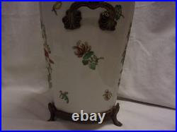 Mark Roberts Large Porcelain Brass Mount Ormolu Jardiniere Bird Theme Lovely