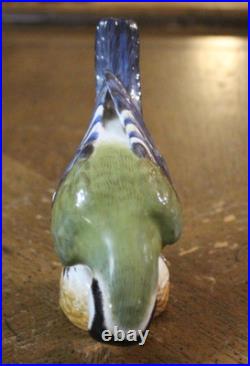 Meissen #798 Porcelain Figure Bluetit Bird 3.4 tall Germany Original Blue Tit