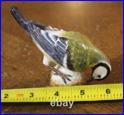 Meissen #798 Porcelain Figure Bluetit Bird 3.4 tall Germany Original Blue Tit