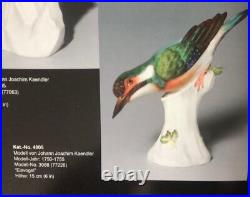 Meissen Rare Antique Figure Statue Kingfisher Bird Germany Marked 5.9