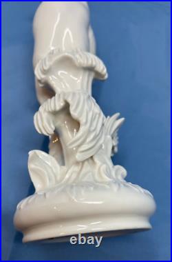Meissen porcelain blanc de chine bird Falcon Parrot figurine 8 white on white