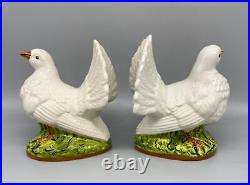 Mid Century Italian White Dove Birds a Pair