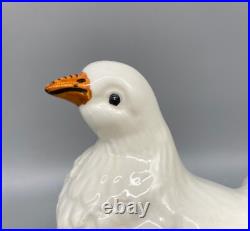 Mid Century Italian White Dove Birds a Pair